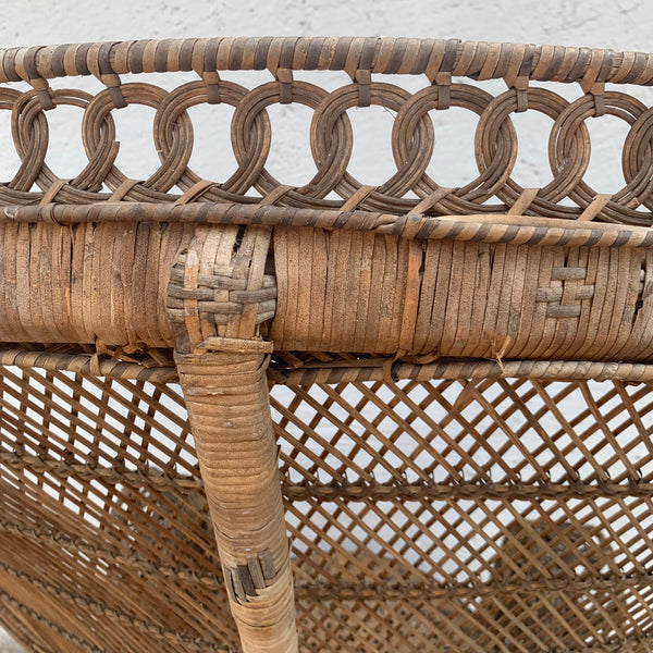 Vintage Rattan Peacock Chair Emanuelle
