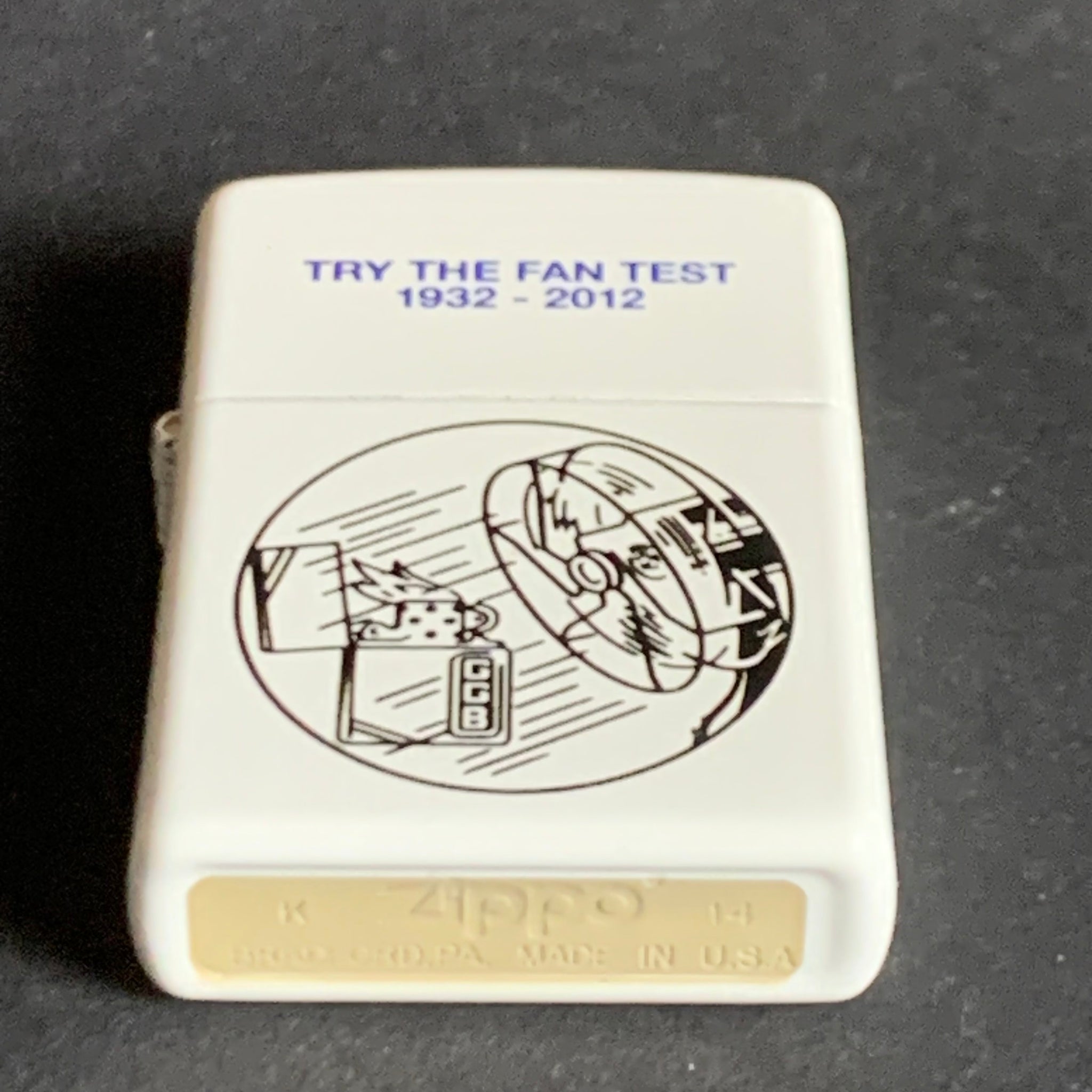 Zippo Feuerzeug Try The Fan Test – Trödelfuchs Vintage Shop