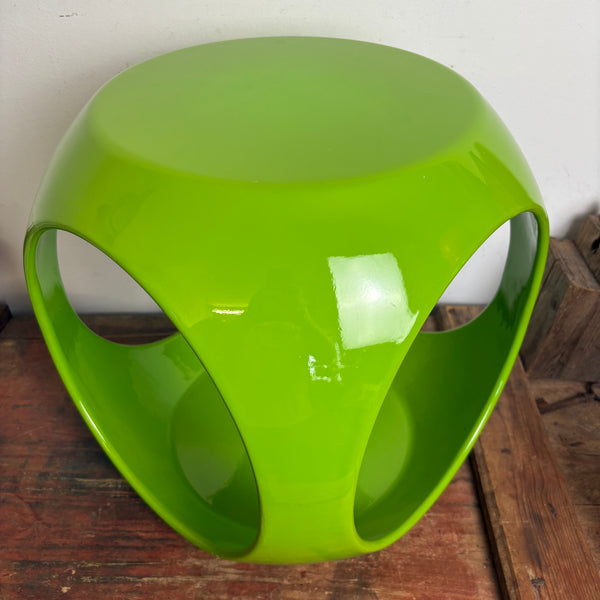 Vintage Space Age Cube Beistell Tisch in grün