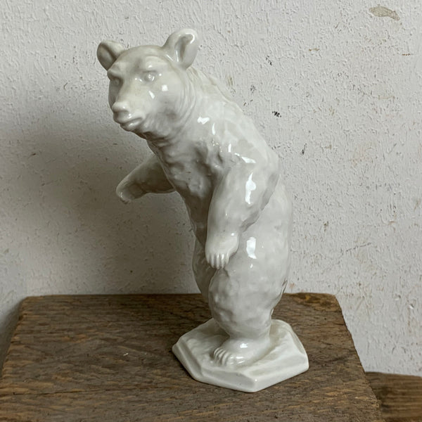 Vintage Porzellan Skulptur Bär von Fritz Heidenreich für Rosenthal