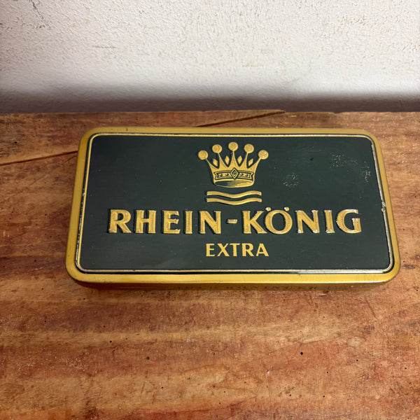 Vintage Blechdose Rhein - König extra