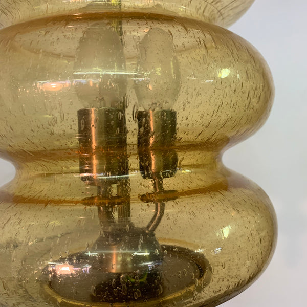 Vintage Deckenlampe Fontana Arte Stil mundgeblasenes Glas