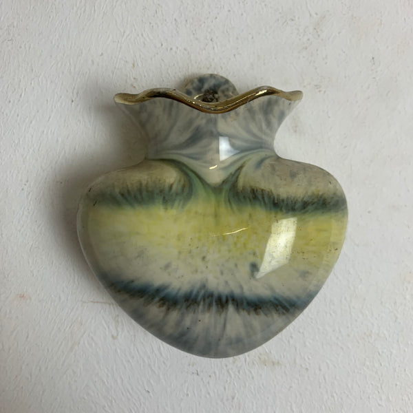Mid Century Keramik Wand Vase von Bay 103