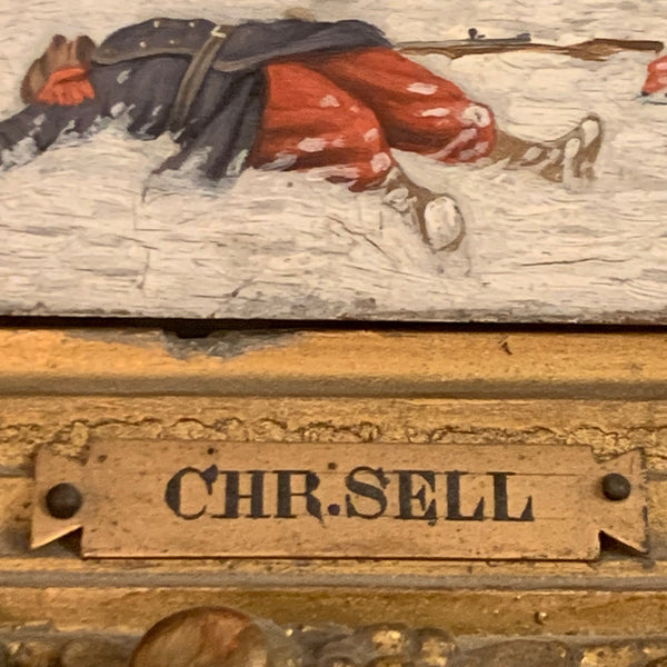 Ölgemälde Das Signal zum Angriff von Christian Sell