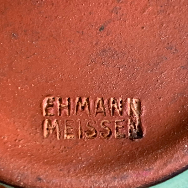 Vintage Bauhaus Keramik Vase von Ermann Meissen