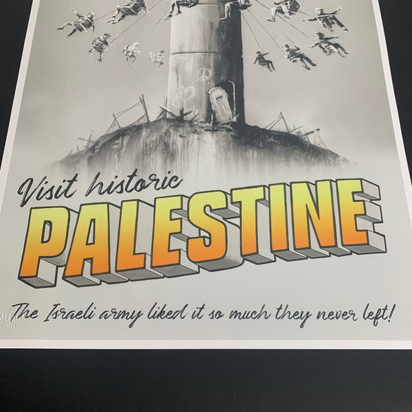 Poster Plakat The Walled Off Hotel von Banksys Hotel in Bethlehem