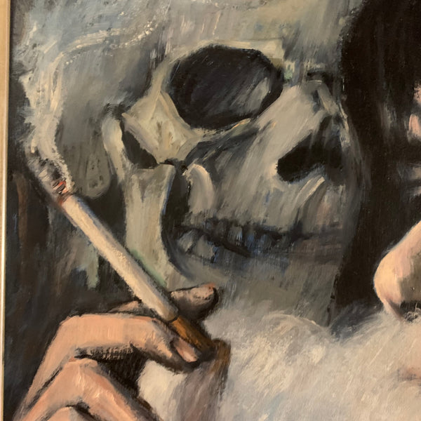 Ölgemälde Der Tod und das Mädchen von Peter Peiler Engström