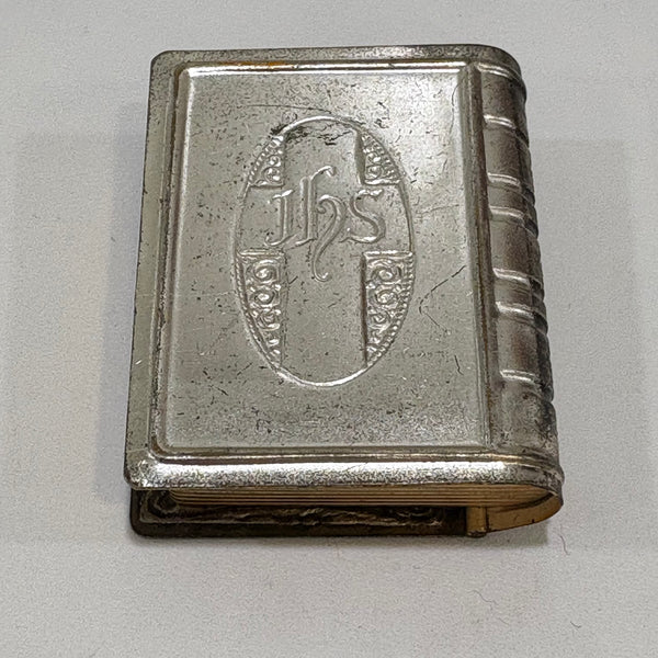 Vintage Rosenkranzdose mit Rosenkranz