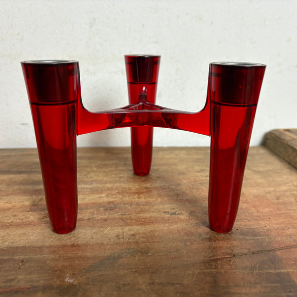 3 modulare Kerzenständer Hommage von Koziol in rot