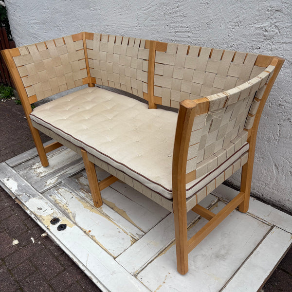 Vintage skandinavisches Zweisitzer Sofa EJ 477/2 von Mogens Poulsen, Ditlev Karsten und Søren Poulsen für Erik Jørgensen Møbelfabrik