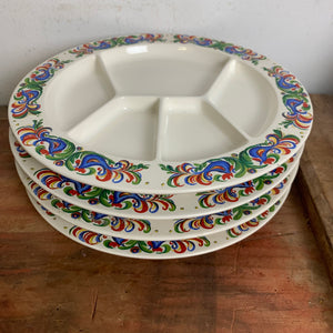 Vintage Fondue Teller von Villeroy und Boch
