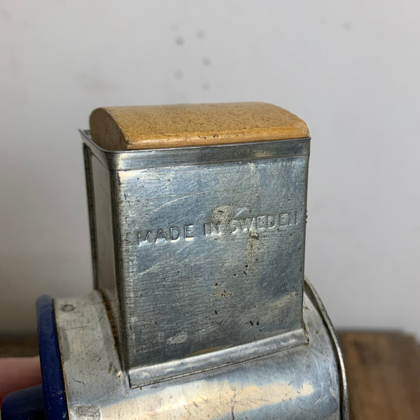 Vintage schwedische Tisch Trommel Reibe