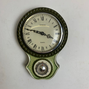 Vintage Keramik Wanduhr von Dugena