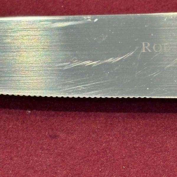 6 Tafelmesser Alt-Spaten 150er Silber Auflage von Robbe Berking