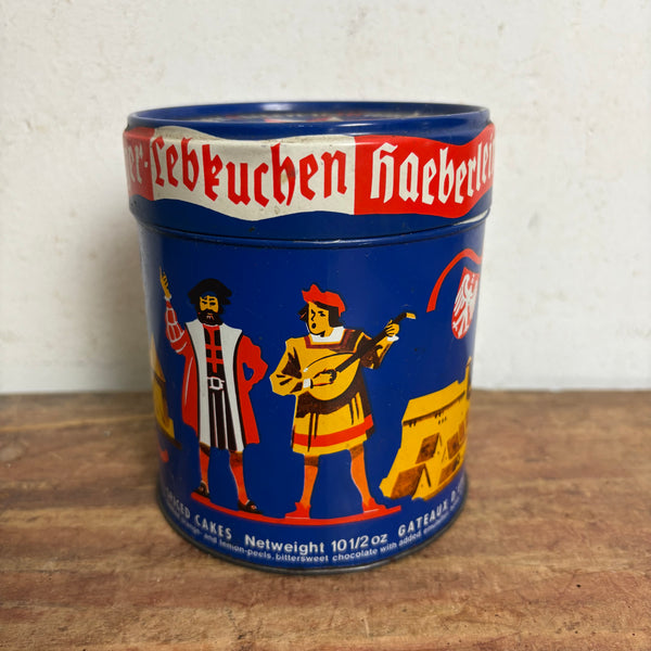 Vintage Blechdose Lebkuchen von Haeberlein Metzger
