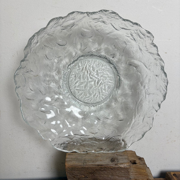 Vintage große Eisglasschale