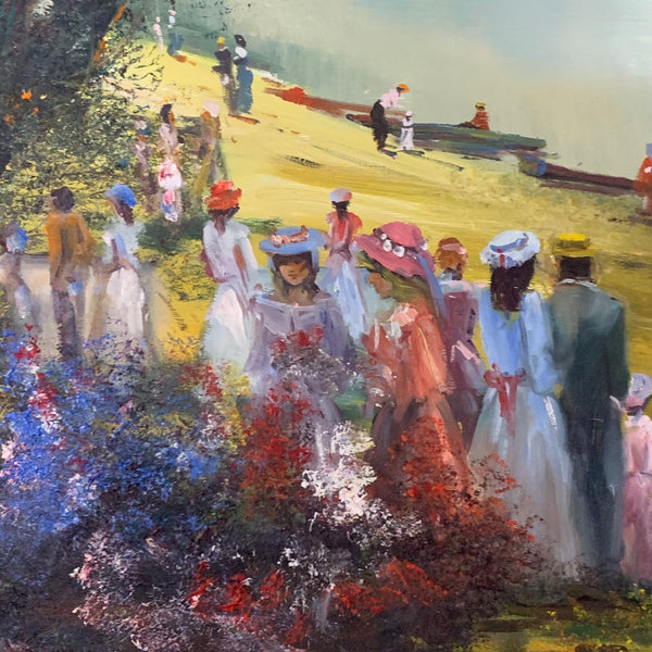 Ölgemälde Seepromenade von Madjid Rahnavardkar