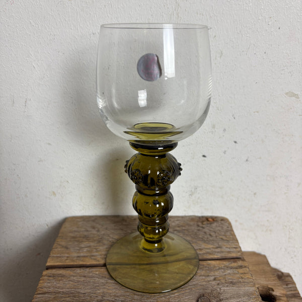 6 vintage Weingläser mit Beerennoppen von Zwiesel