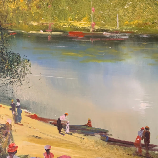Ölgemälde Seepromenade von Madjid Rahnavardkar