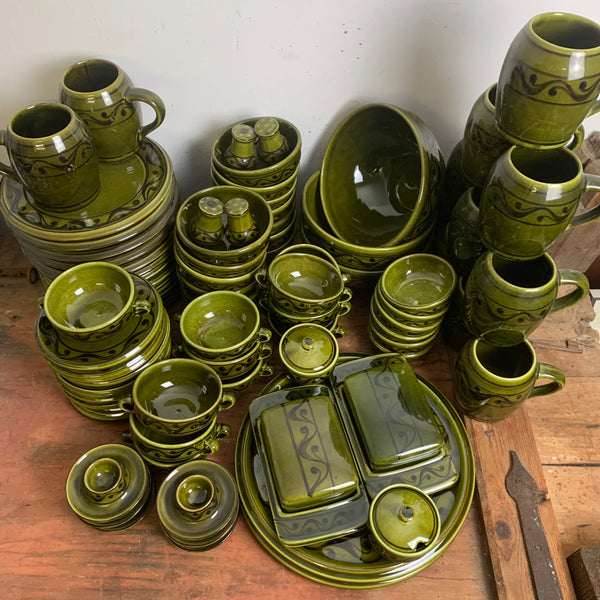 Vintage Eß / Tafel Service Ulmer Keramik