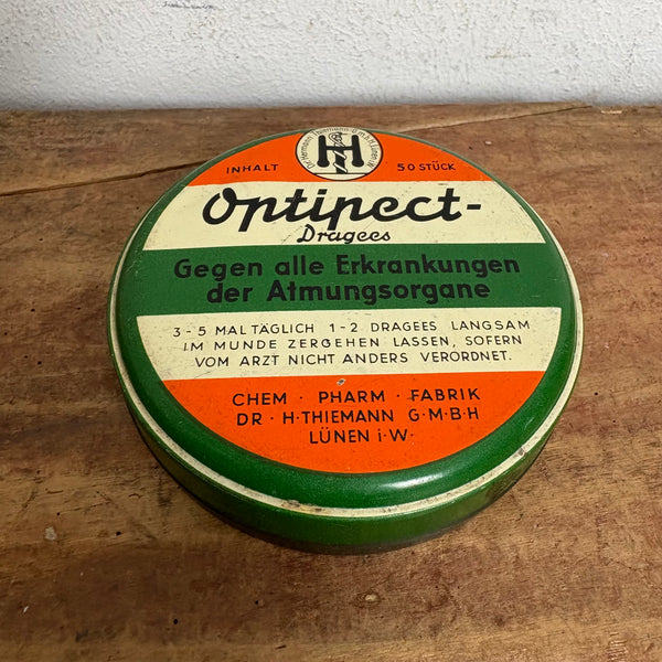 Vintage Blechdose Optipect Dragees