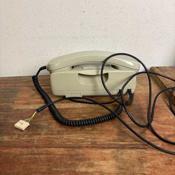 Vintage Wählscheiben Telefon in grau von Siemens FelAp 792-1