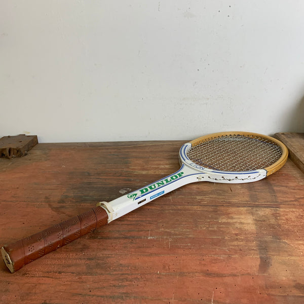 Vintage Holz Tennisschläger von Dunlop