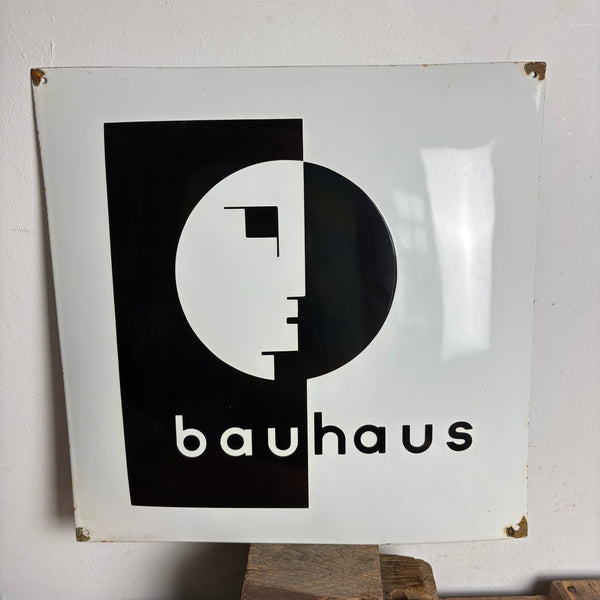 Emaille Schild Bauhaus Emblem