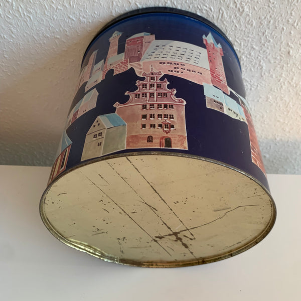 Vintage große seltene Blechdose Ein Weihnachtsgruß aus dem Hause Grundig