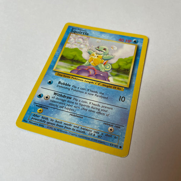 Squirtle 63/102 - Pokémon Card