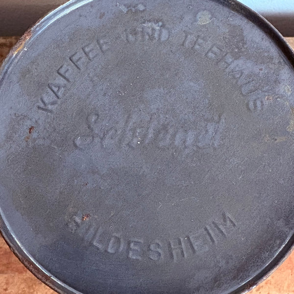 Vintage Blechdose Kaffee und Tee Haus Schlegel Hildesheim