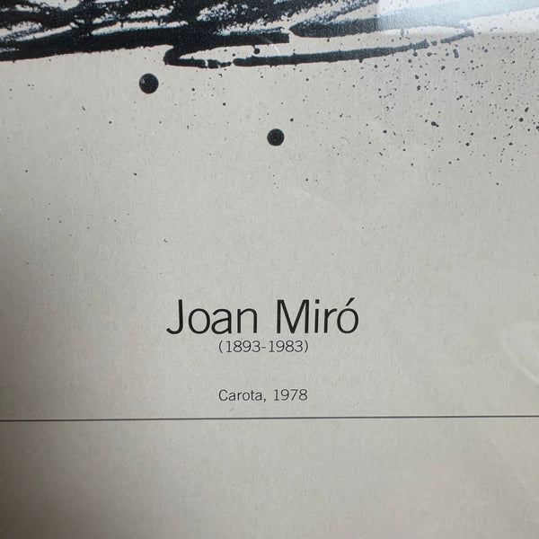 Kunstdruck Joan Miró Carota 1978