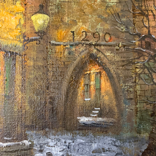 Ölgemälde Gasse in Arnheim von Jacob van der Messe