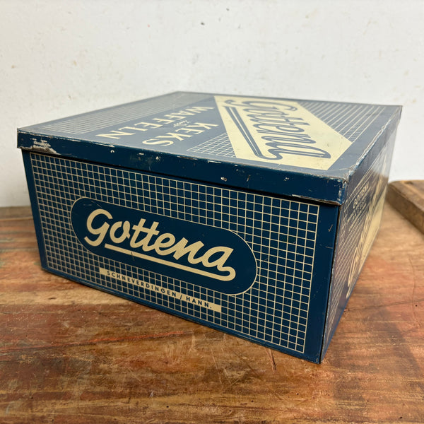 Vintage Blechdose Keks und Waffeln Gottena