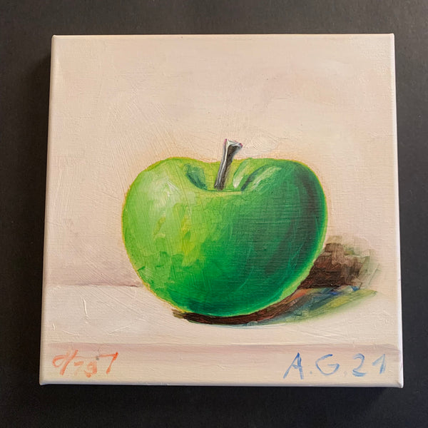 Gemälde Apfel grün von Andreas Schiller