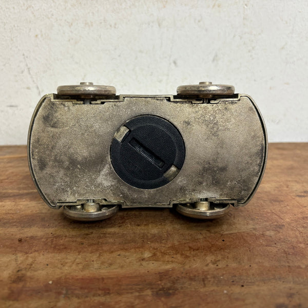 Vintage versilberte VW Käfer Spardose
