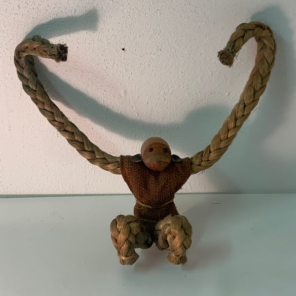 Vintage großer Holzaffe im Kay Bojesen Stil