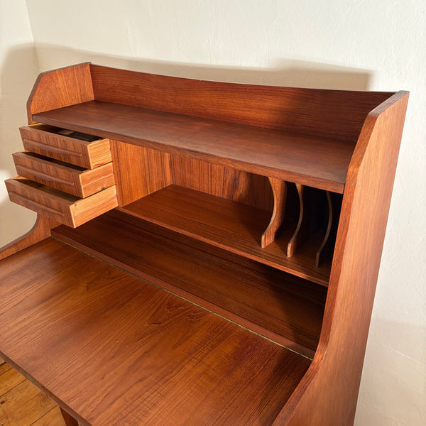 Vintage Mid Century Teak Holz Sekretär dänisches Design