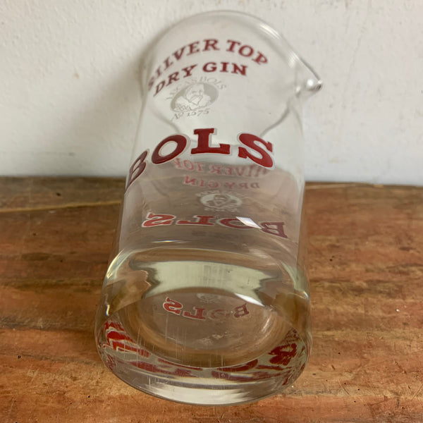 Vintage Silver Top Dry Gin Bols Rührglas