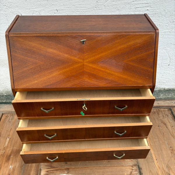 Vintage Mid Century Teak Holz Sekretär dänisches Design