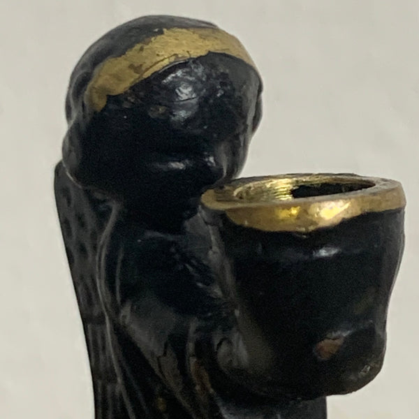 Bronze Engel als Kerzenhalter von Walter Bosse für Herta Baller