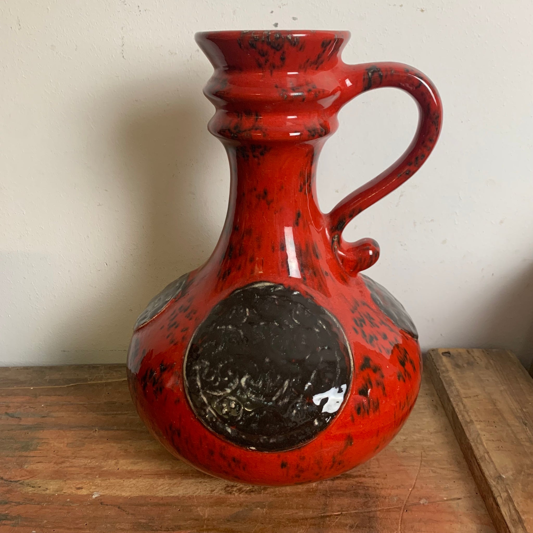 Mid Century Keramik Vase von Scheurich 230-35