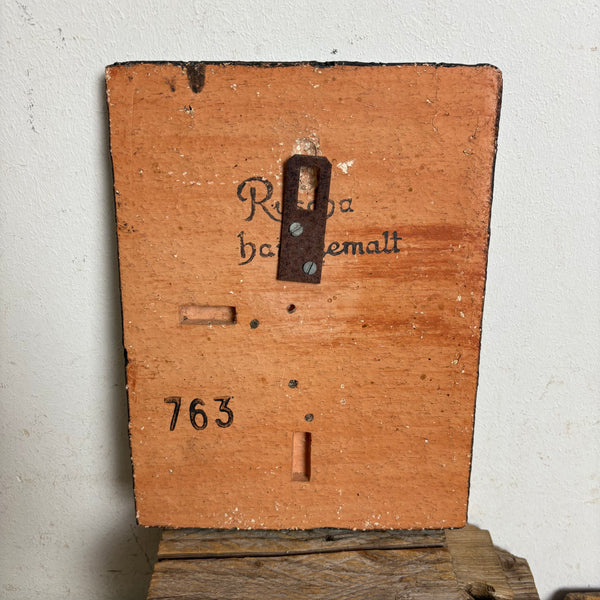 Vintage Wandkeramik Blumen von Ruscha