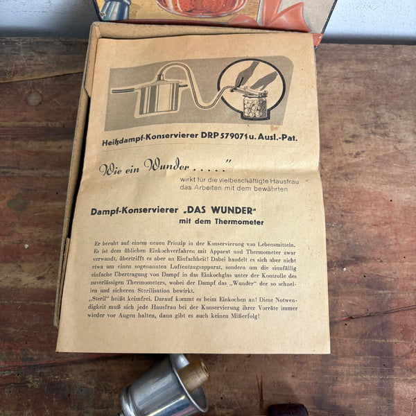 Vintage Dampfkonservierer
mit Thermometer von Perfa