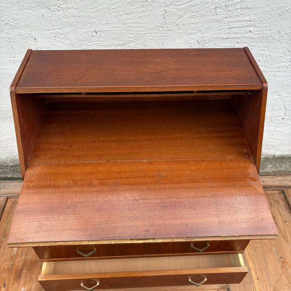Vintage Mid Century Teak Holz Sekretär dänisches Design