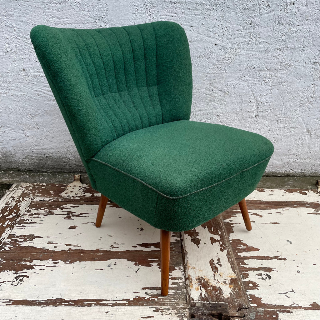 Mid Century Cocktailsessel in grün – Trödelfuchs Vintage Shop