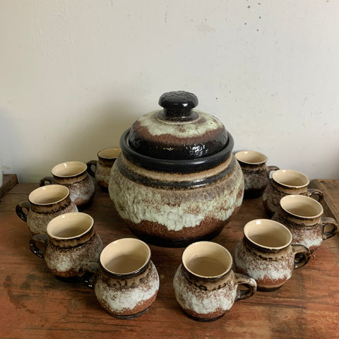Keramik Bowle Service Dümler und Breiden 317