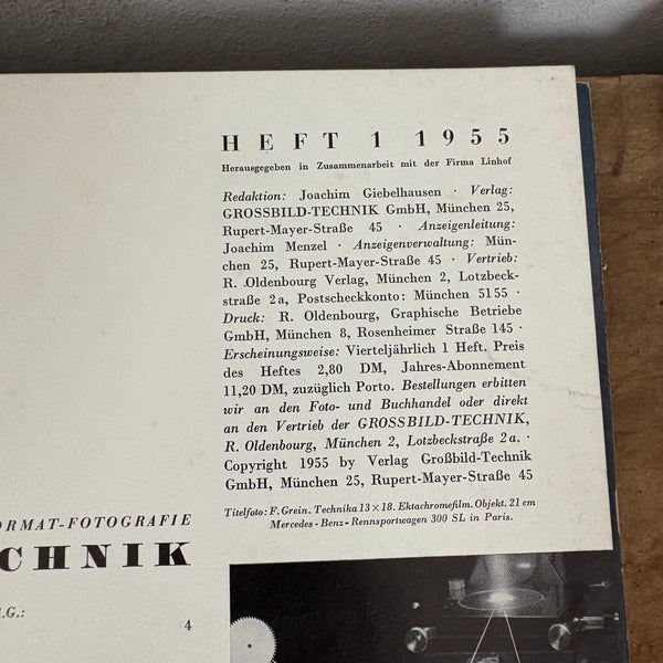 Band 1 bis 4 1955 Magazin Grossbild Technik
