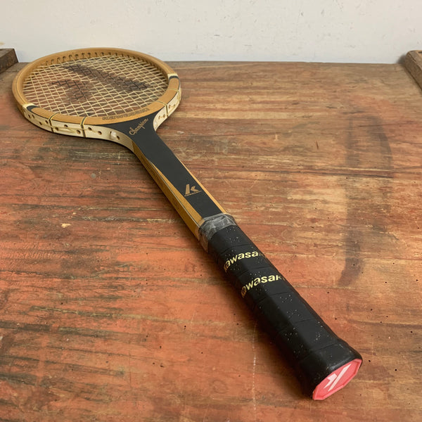 Vintage Holz Tennisschläger Kawasaki Champion