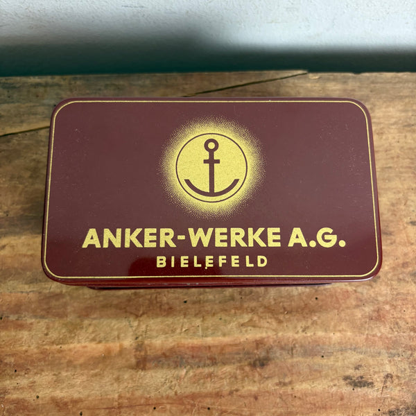 Vintage Blechdose Anker Nähmaschine